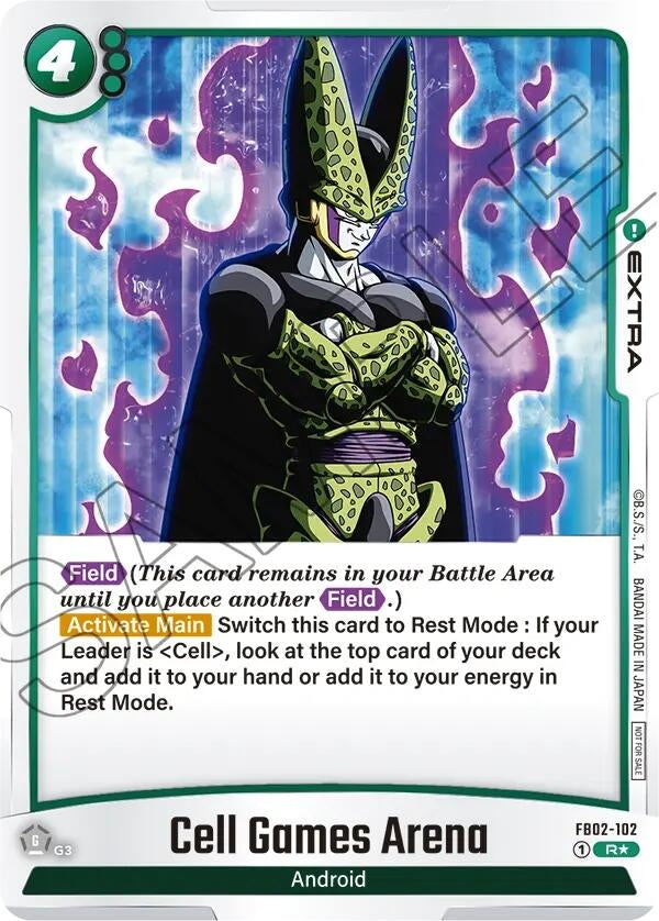 Image for Cell Games Arena - FB02-102 (Championship Pack 02) (Tournament and Championship Promos) (FB02-102) - Dragon Ball Super: Fusion World