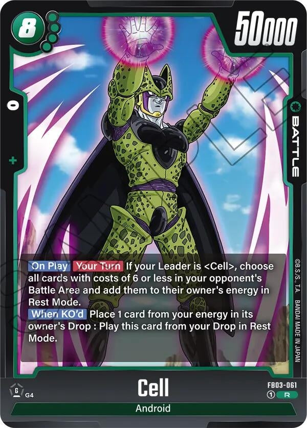 Image for Cell - FB03-061 (Raging Roar) (FB03-061) - Dragon Ball Super: Fusion World