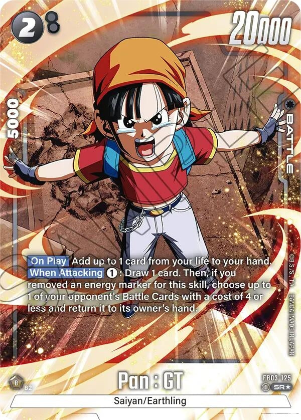 Image for Pan : GT - FB03-125 (Alternate Art) (Raging Roar) (FB03-125) - Dragon Ball Super: Fusion World