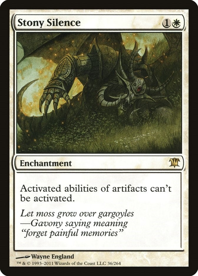 Image for Stony Silence (Innistrad) (36) - Magic: The Gathering