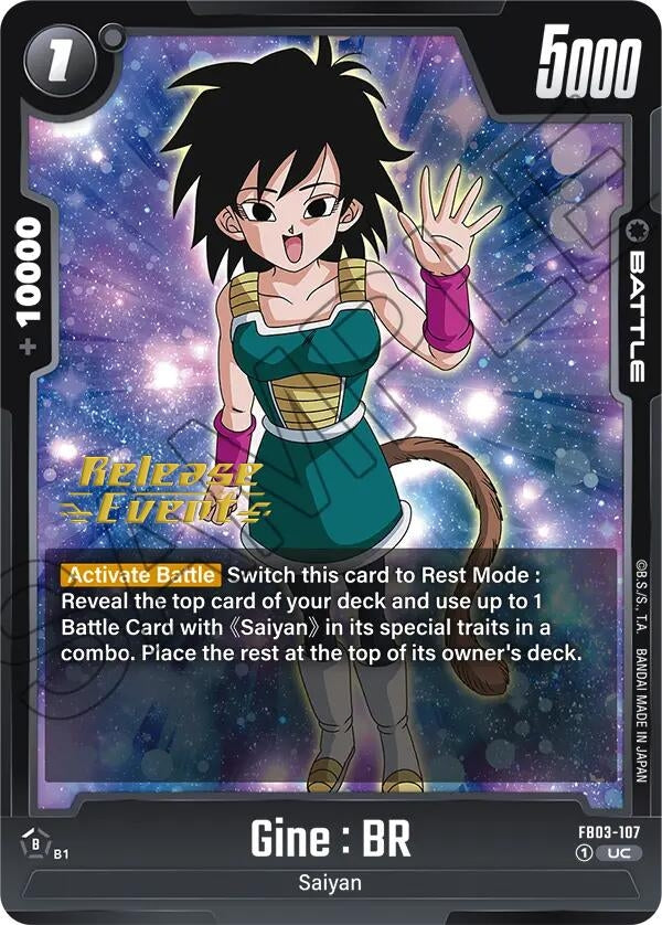 Image for Gine : BR (Raging Roar Release Event Cards) (FB03-107) - Dragon Ball Super: Fusion World