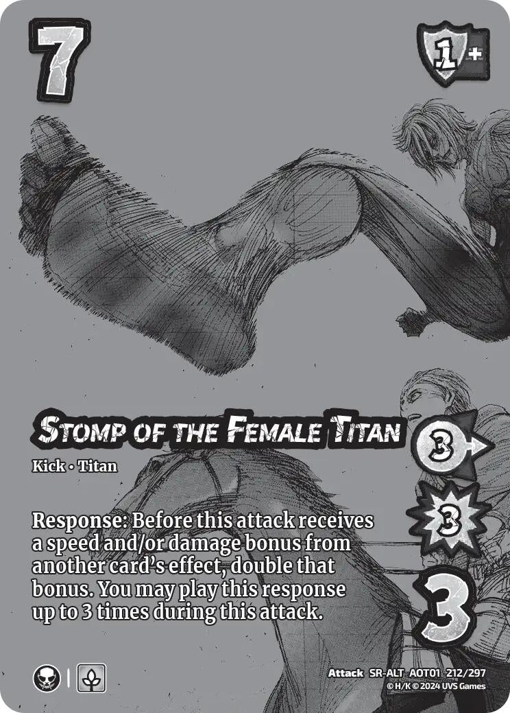 Image for Stomp of the Female Titan (Alternate Art) (Attack on Titan: Battle for Humanity) (212/297) - UniVersus