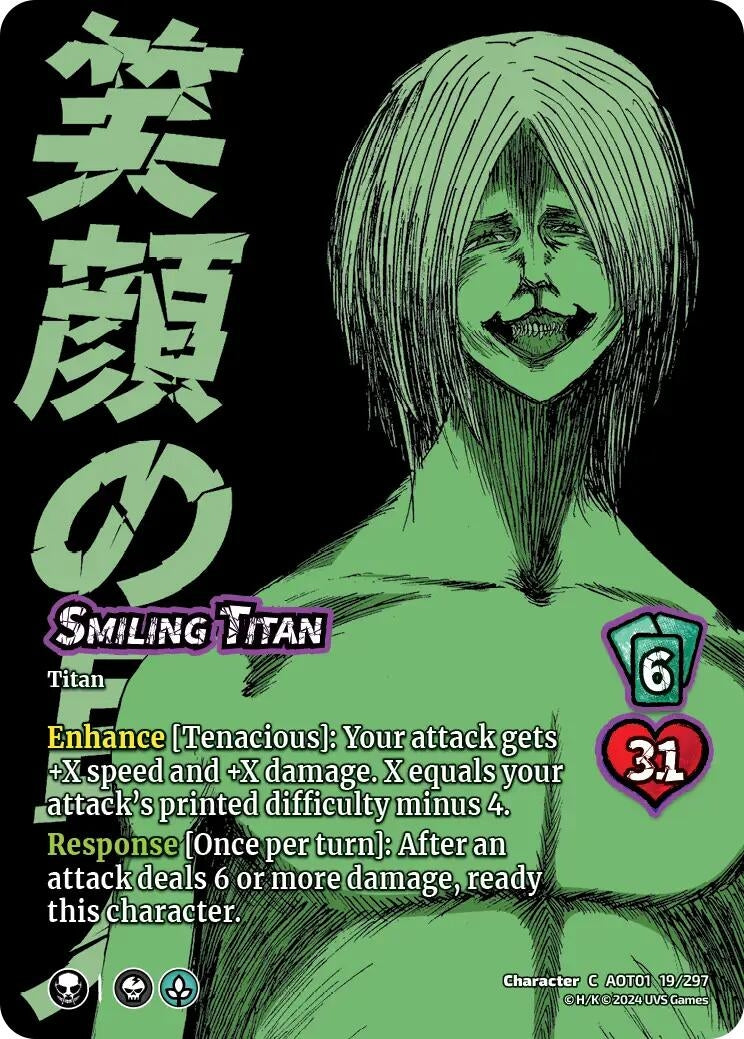 Image for Smiling Titan (Attack on Titan: Battle for Humanity) (19/297) - UniVersus