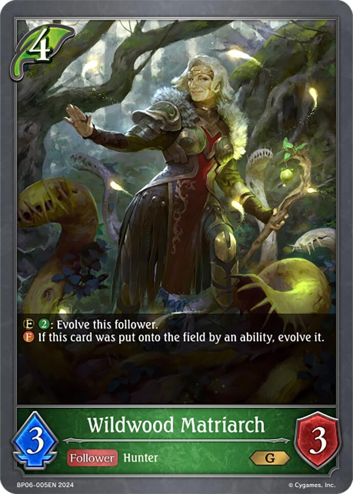 Image for Wildwood Matriarch (BP06: Paragons of the Colosseum) (BP06-005EN) - Shadowverse: Evolve
