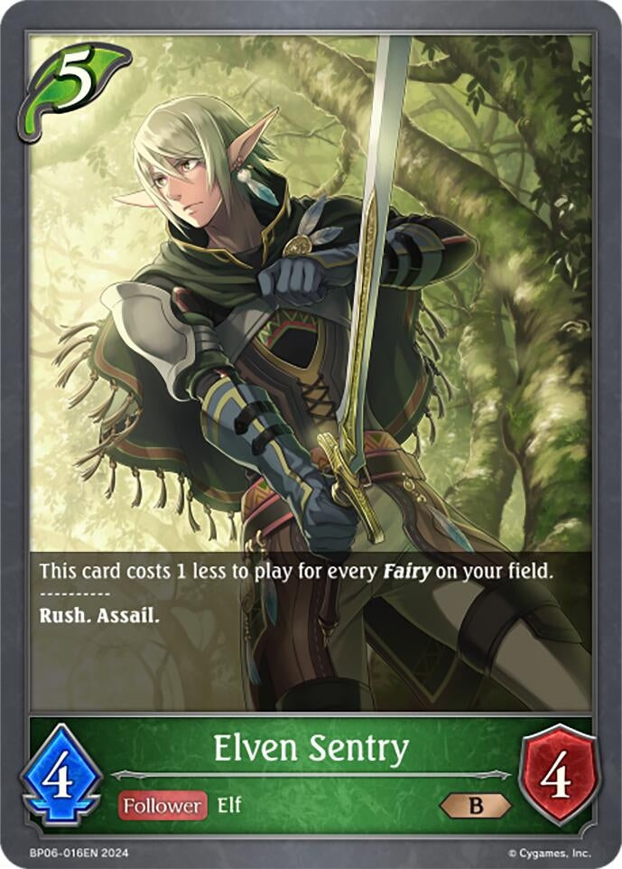 Image for Elven Sentry (BP06: Paragons of the Colosseum) (BP06-016EN) - Shadowverse: Evolve