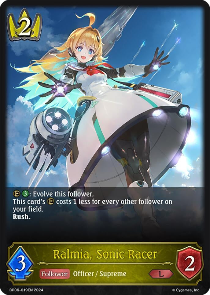 Image for Ralmia, Sonic Racer (BP06: Paragons of the Colosseum) (BP06-019EN) - Shadowverse: Evolve