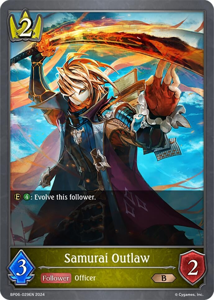 Image for Samurai Outlaw (BP06: Paragons of the Colosseum) (BP06-029EN) - Shadowverse: Evolve