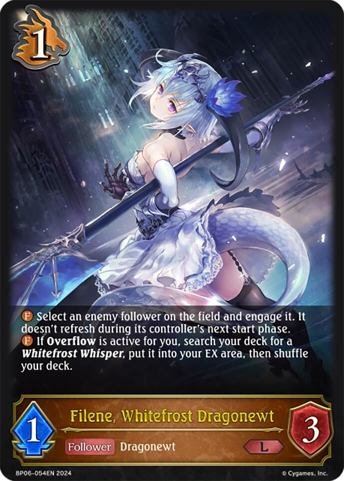 Image for Filene, Whitefrost Dragonewt (BP06: Paragons of the Colosseum) (BP06-054EN) - Shadowverse: Evolve