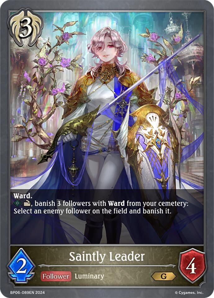 Image for Saintly Leader (BP06: Paragons of the Colosseum) (BP06-089EN) - Shadowverse: Evolve
