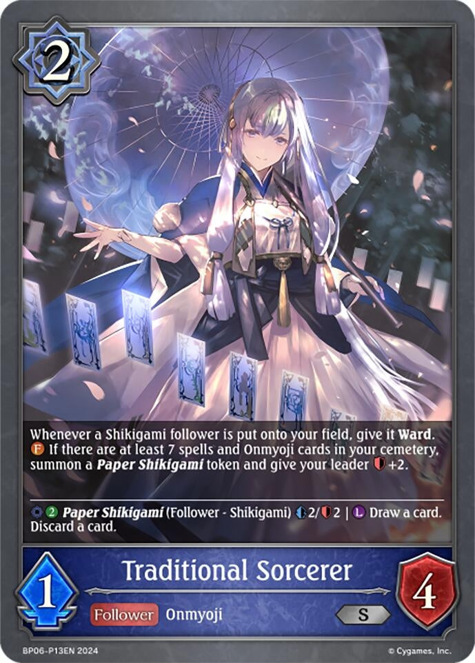 Image for Traditional Sorcerer - P13EN (Foil) (BP06: Paragons of the Colosseum) (BP06-P13EN) - Shadowverse: Evolve
