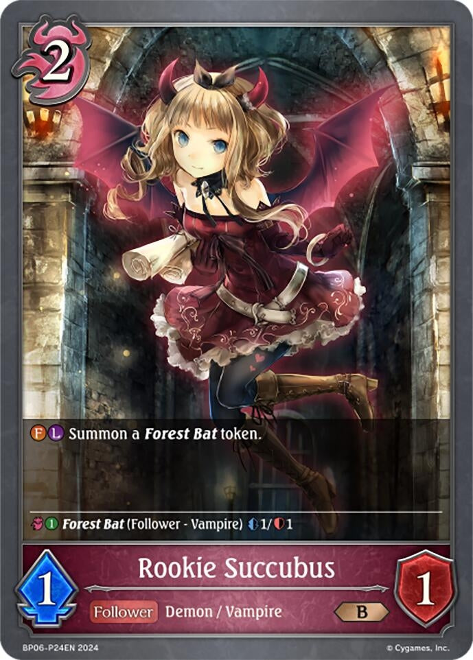 Image for Rookie Succubus - P24EN (Foil) (BP06: Paragons of the Colosseum) (BP06-P24EN) - Shadowverse: Evolve