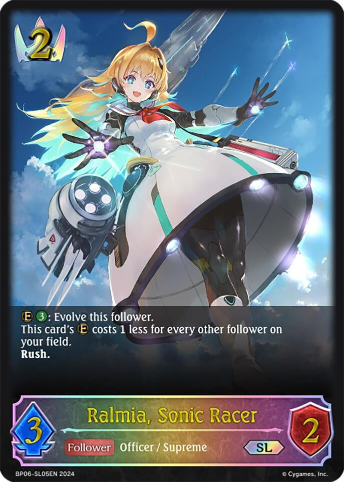 Image for Ralmia, Sonic Racer (SL) (BP06: Paragons of the Colosseum) (BP06-SL05EN) - Shadowverse: Evolve