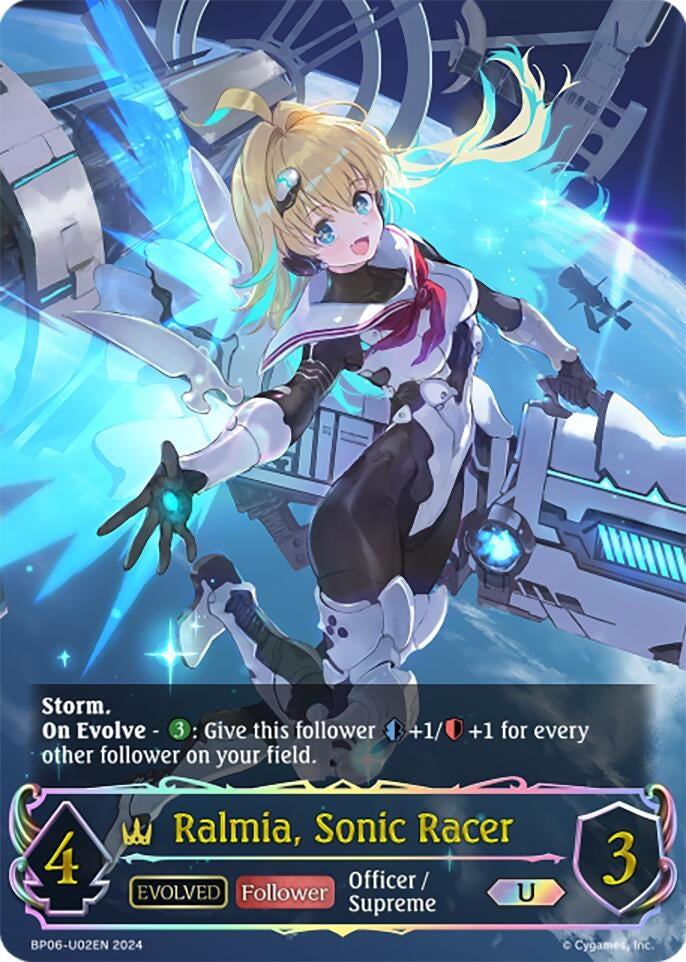 Image for Ralmia, Sonic Racer (Evolved) (U) (BP06: Paragons of the Colosseum) (BP06-U02EN) - Shadowverse: Evolve