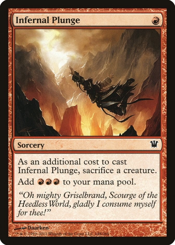 Image for Infernal Plunge (Innistrad) (148) - Magic: The Gathering