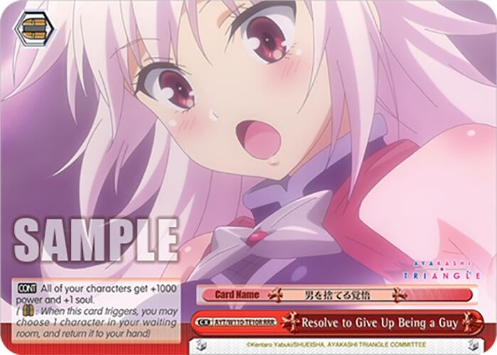 Image for Resolve to Give Up Being a Guy (RRR) (Ayakashi Triangle) (AYT/W110-TE10R RRR) - Weiss Schwarz