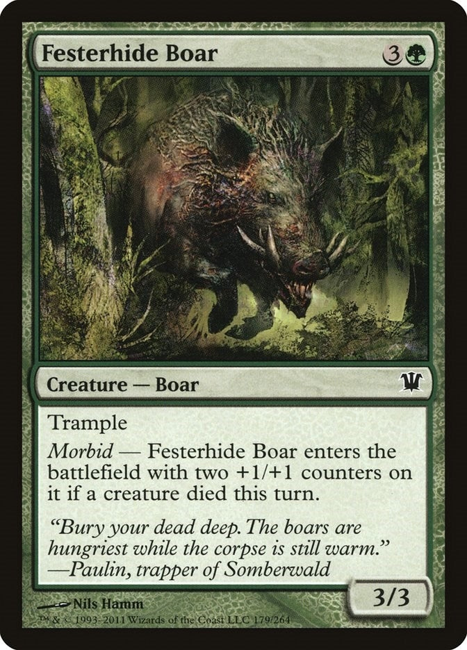 Image for Festerhide Boar (Innistrad) (179) - Magic: The Gathering