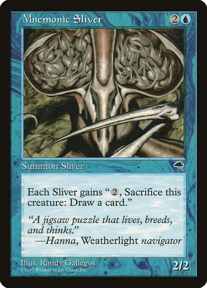 Image for Mnemonic Sliver (Tempest) (77) - Magic: The Gathering