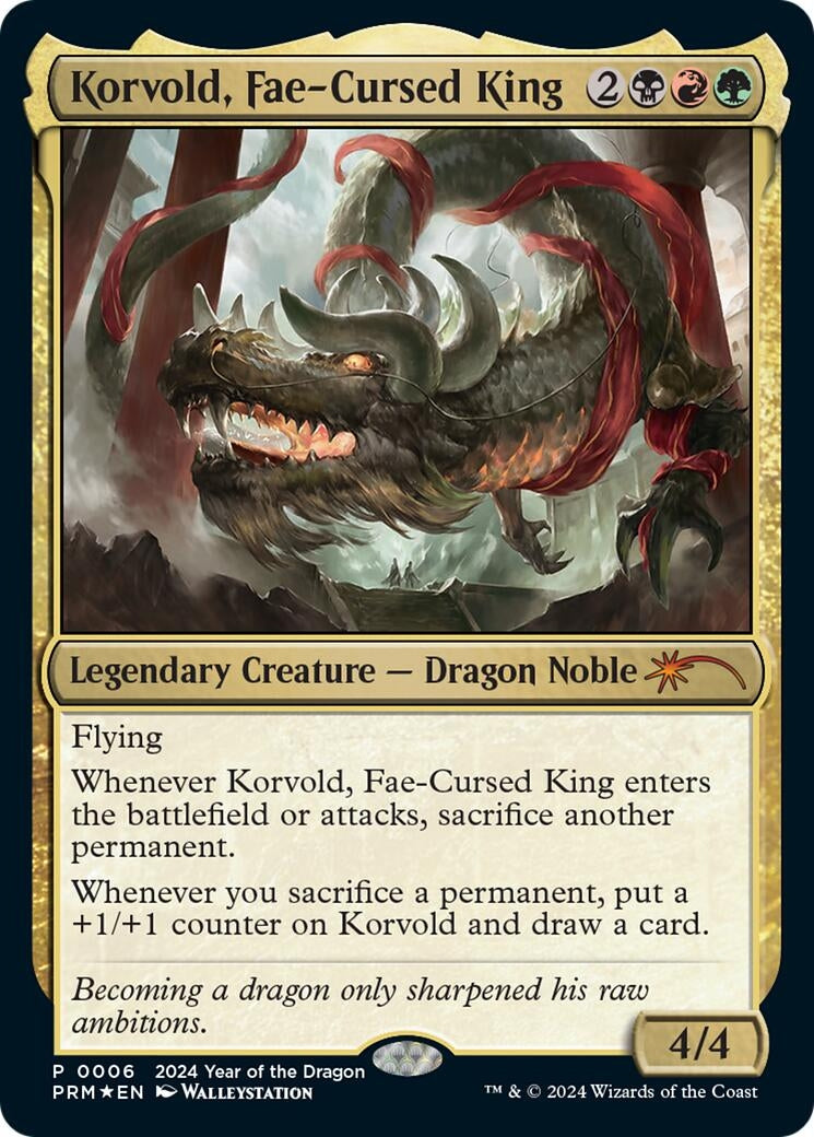 Image for Korvold, Fae-Cursed King (Year of the Dragon 2024) (Standard Showdown Promos) (6) - Magic: The Gathering