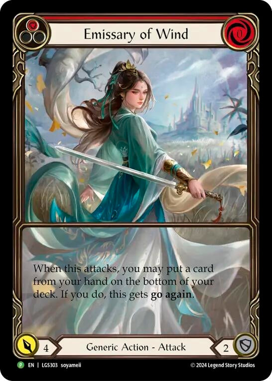 Image for Emissary of Wind - LGS303 (Flesh and Blood: Promo Cards) (LGS303) - Flesh and Blood TCG