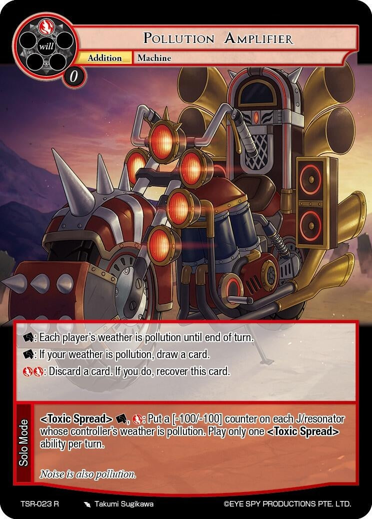 Image for Pollution Amplifier (The Battle at the Sacred Ruins) (TSR-023 R) - Force of Will