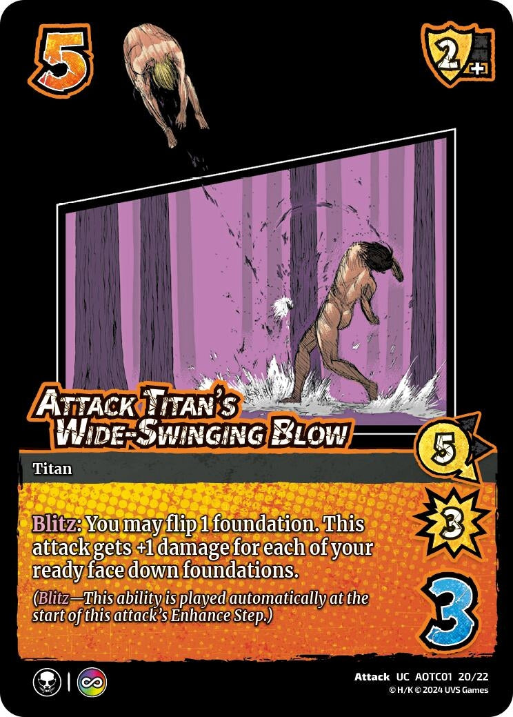Image for Attack Titan's Wide-Swinging Blow (Challenger Series: Attack on Titan: Battle for Humanity) (CS1 20/22) - UniVersus