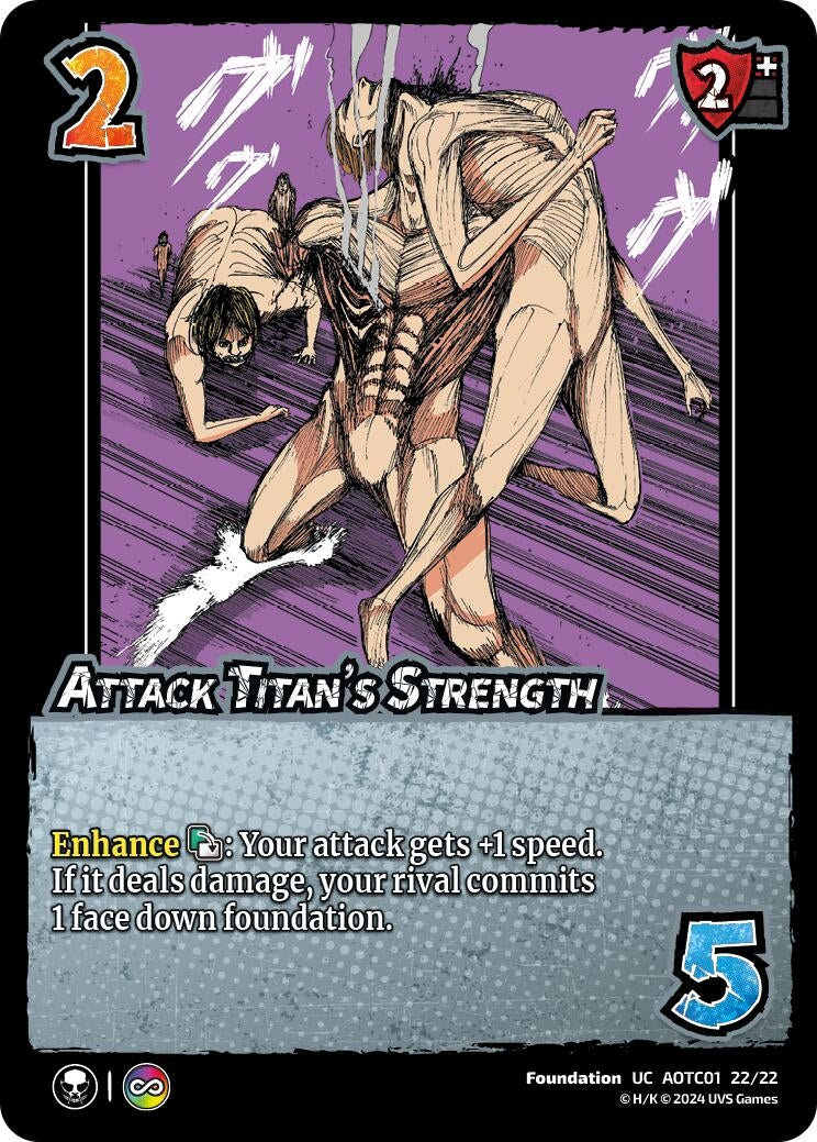Image for Attack Titan's Strength (Challenger Series: Attack on Titan: Battle for Humanity) (CS1 22/22) - UniVersus