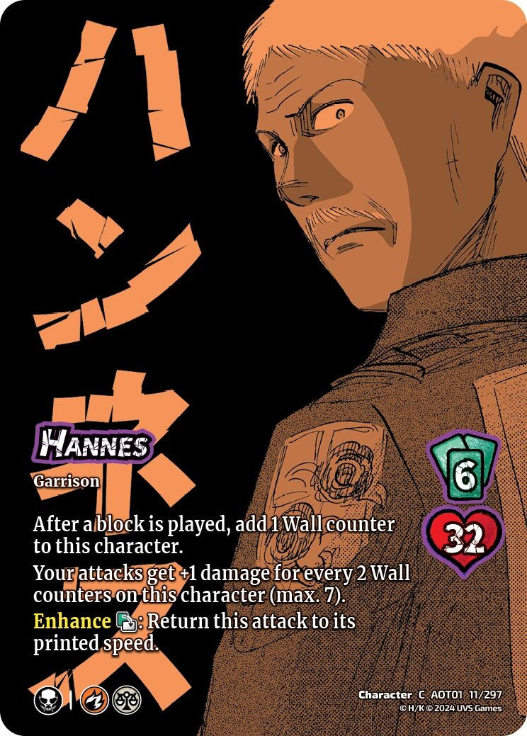 Image for Hannes (Attack on Titan: Battle for Humanity) (11/297) - UniVersus