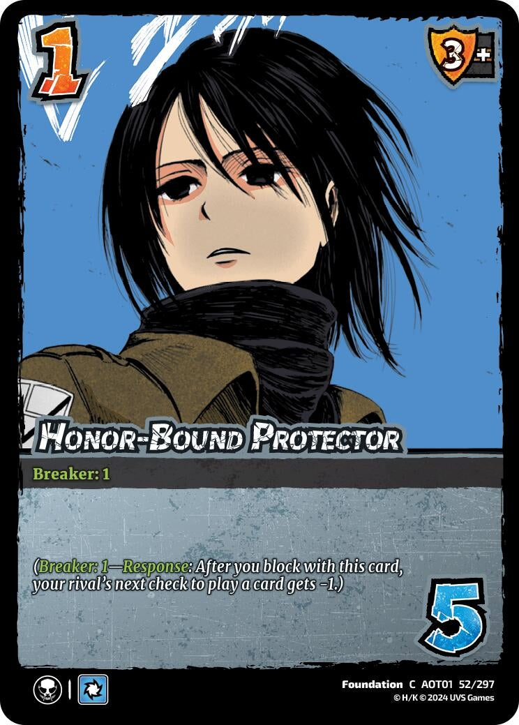 Image for Honor-Bound Protector (Attack on Titan: Battle for Humanity) (52/297) - UniVersus