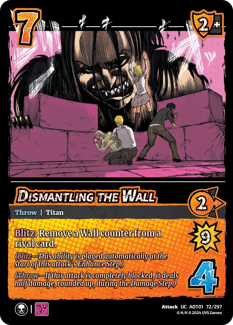 Image for Dismantling the Wall (Attack on Titan: Battle for Humanity) (72/297) - UniVersus