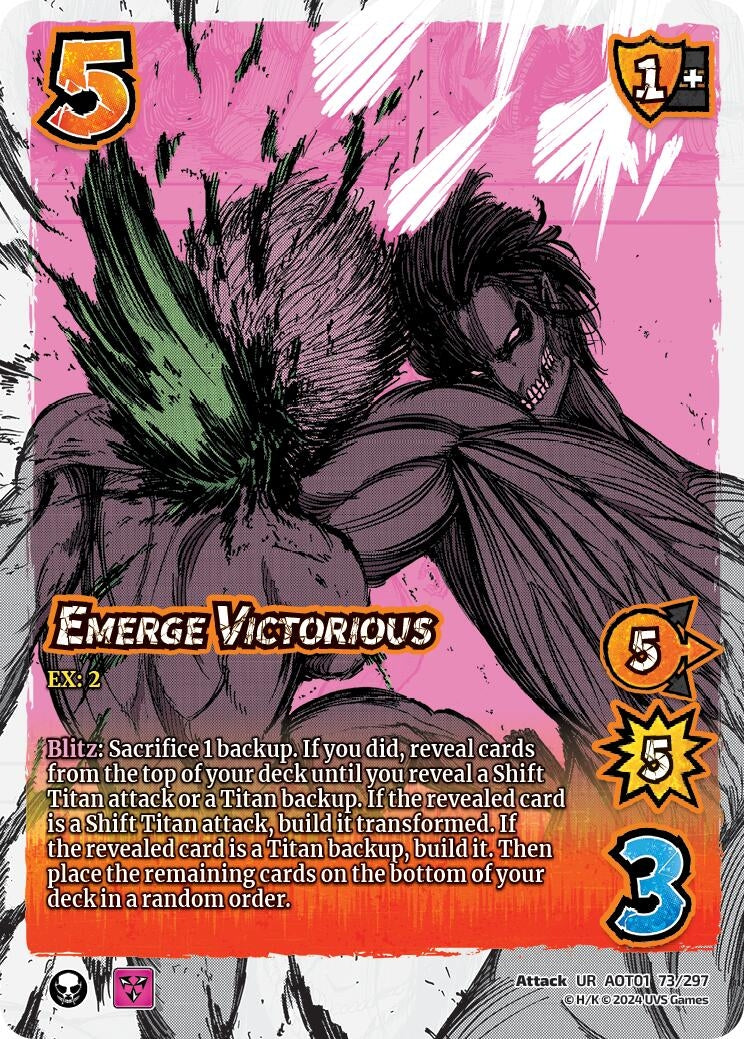Image for Emerge Victorious (Attack on Titan: Battle for Humanity) (73/297) - UniVersus