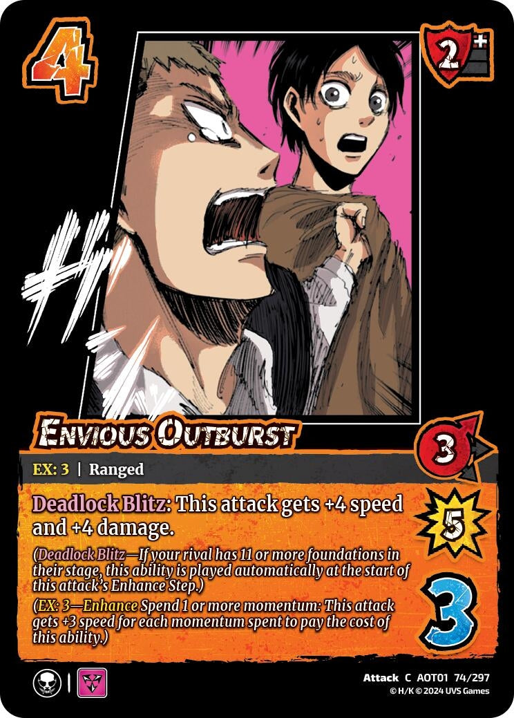 Image for Envious Outburst (Attack on Titan: Battle for Humanity) (74/297) - UniVersus