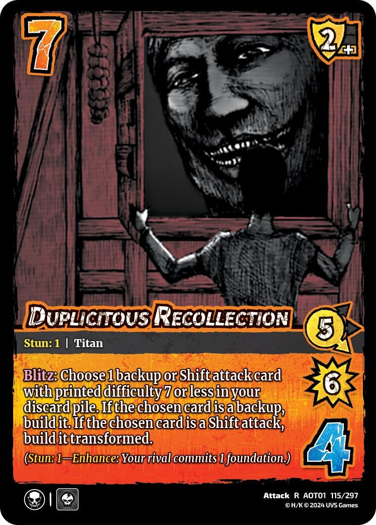 Image for Duplicitous Recollection (Attack on Titan: Battle for Humanity) (115/297) - UniVersus