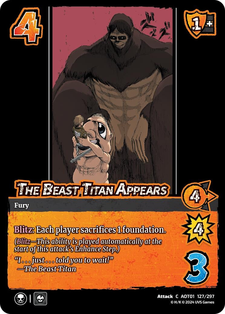 Image for The Beast Titan Appears (Attack on Titan: Battle for Humanity) (127/297) - UniVersus