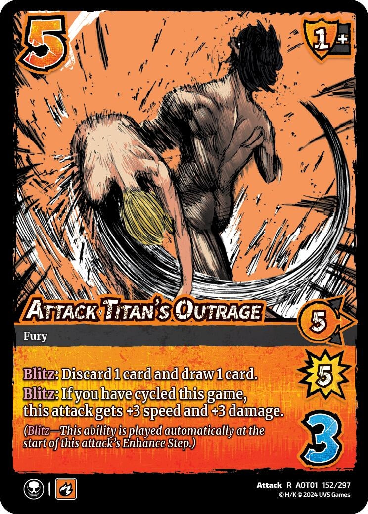 Image for Attack Titan's Outrage (Attack on Titan: Battle for Humanity) (152/297) - UniVersus
