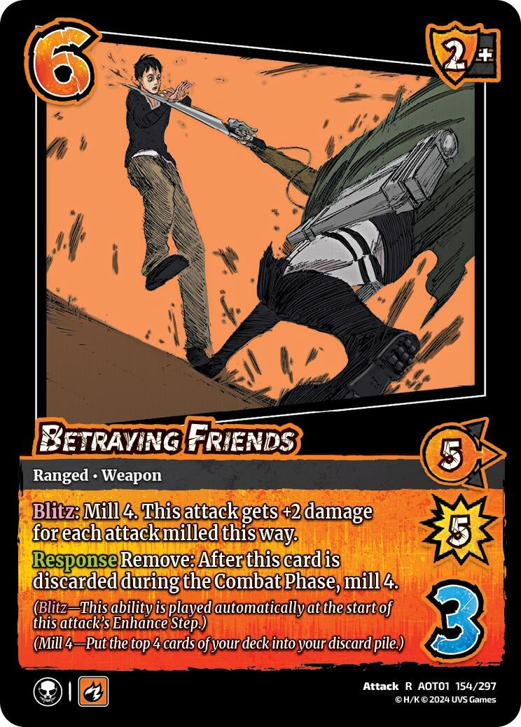 Image for Betraying Friends (Attack on Titan: Battle for Humanity) (154/297) - UniVersus