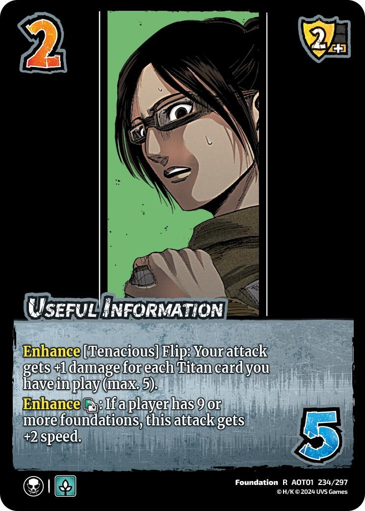 Image for Useful Information (Attack on Titan: Battle for Humanity) (234/297) - UniVersus