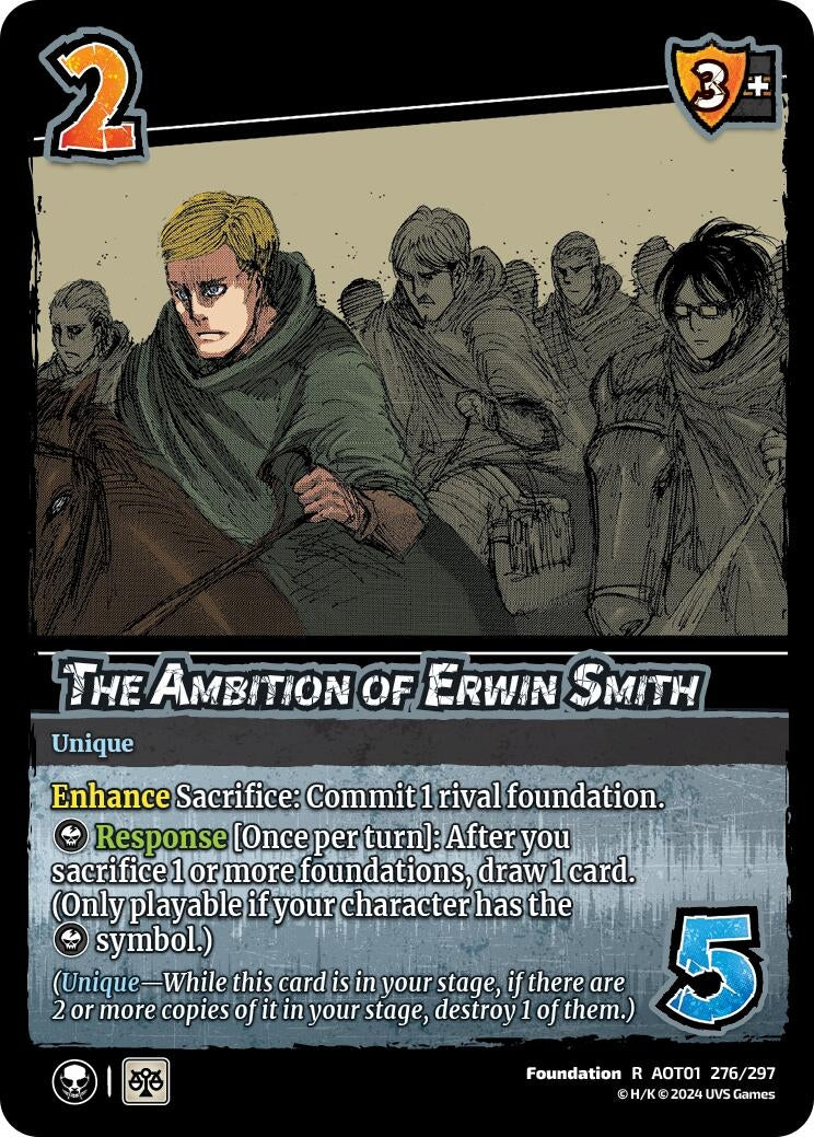 Image for The Ambition of Erwin Smith (Attack on Titan: Battle for Humanity) (276/297) - UniVersus