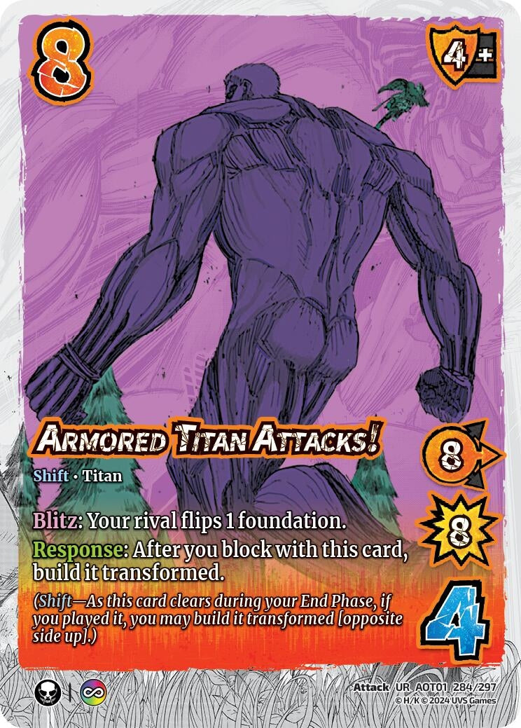 Image for Armored Titan Attacks! // The Armored Titan (Attack on Titan: Battle for Humanity) (284/297) - UniVersus