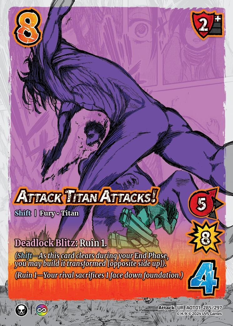 Image for Attack Titan Attacks! // The Attack Titan (Attack on Titan: Battle for Humanity) (285/297) - UniVersus
