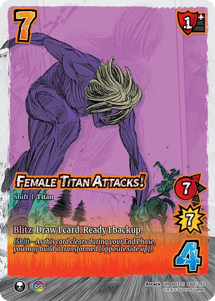 Image for Female Titan Attacks! // The Female Titan (Attack on Titan: Battle for Humanity) (288/297) - UniVersus