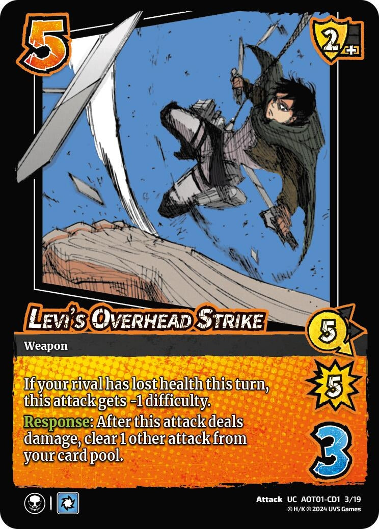 Image for Levi's Overhead Strike (CD1) (Attack on Titan: Battle for Humanity) (CD1 3/19) - UniVersus