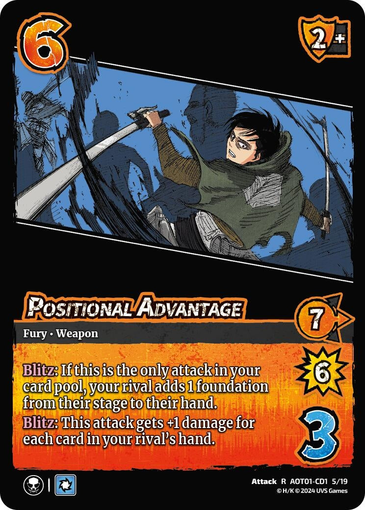 Image for Positional Advantage (CD1) (Attack on Titan: Battle for Humanity) (CD1 5/19) - UniVersus