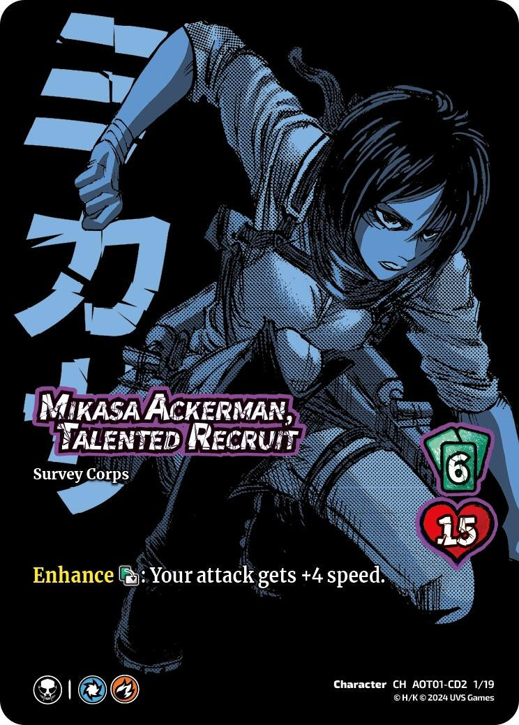 Image for Mikasa Ackerman, Talented Recruit (CD2) (Attack on Titan: Battle for Humanity) (CD2 1/19) - UniVersus