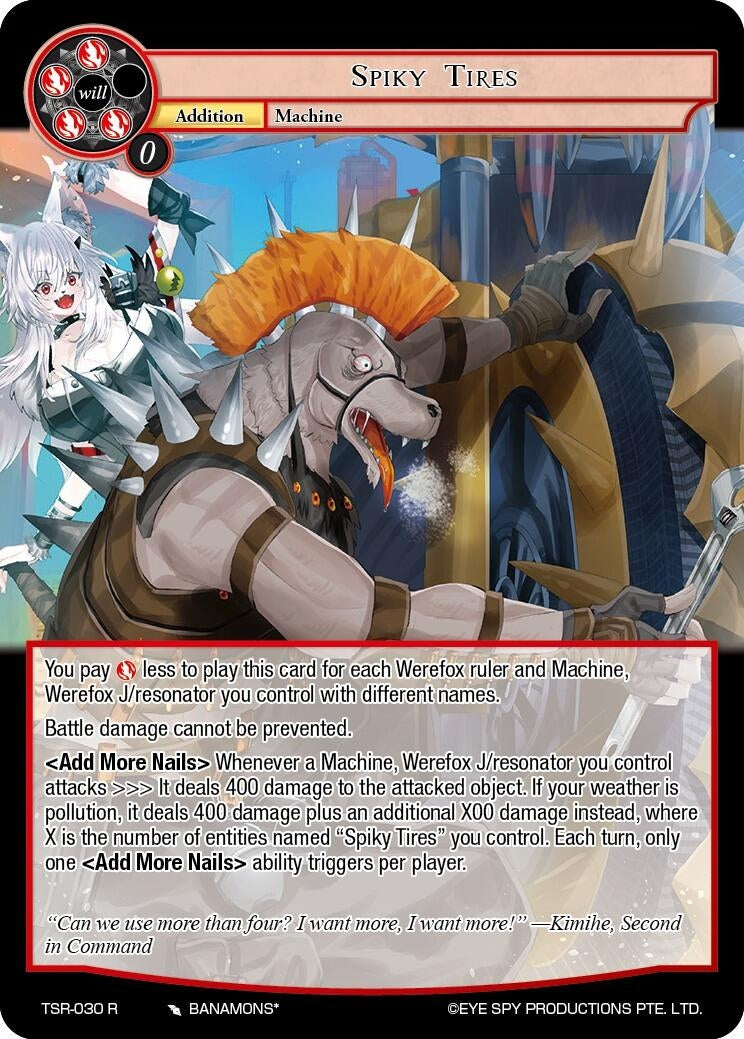 Image for Spiky Tires (The Battle at the Sacred Ruins) (TSR-030 R) - Force of Will