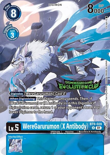 Image for WereGarurumon (X Antibody) (2024 Evolution Cup) (BT09) (9028)