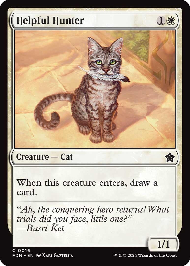 Image for Helpful Hunter (Foundations) (16) - Magic: The Gathering