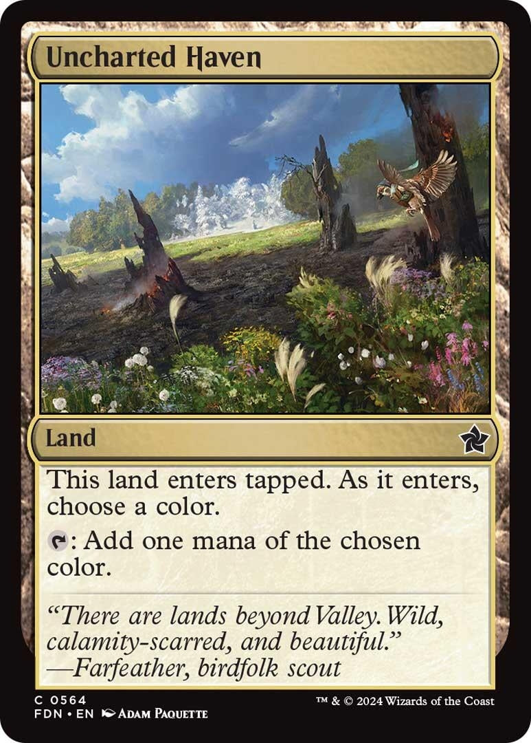 Image for Uncharted Haven (Foundations) (564) - Magic: The Gathering
