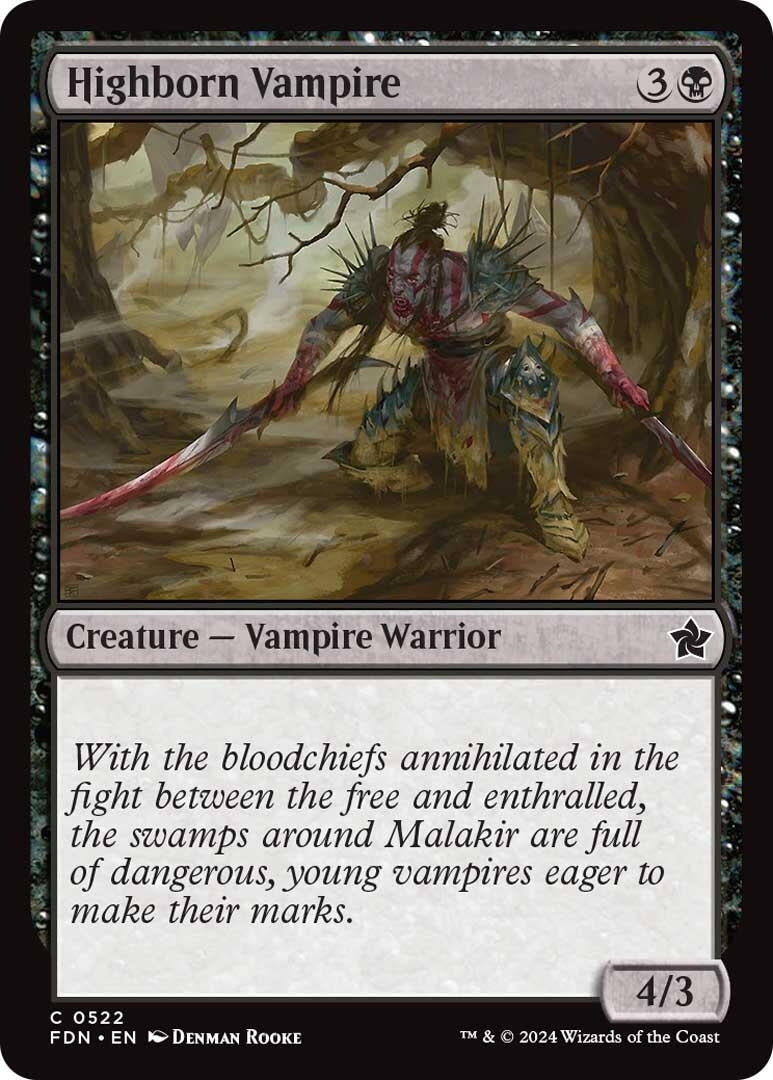 Image for Highborn Vampire (Foundations) (522) - Magic: The Gathering