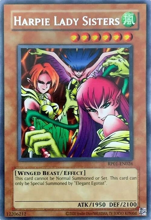 Image for Harpie Lady Sisters (Retro Pack (2020 Date Reprint)) (RP01-EN026) - YuGiOh