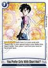 Image for You Prefer Girls With Short Hair? (Tournament Pack 03) (Tournament and Championship Promos) (FB03-052) - Dragon Ball Super: Fusion World